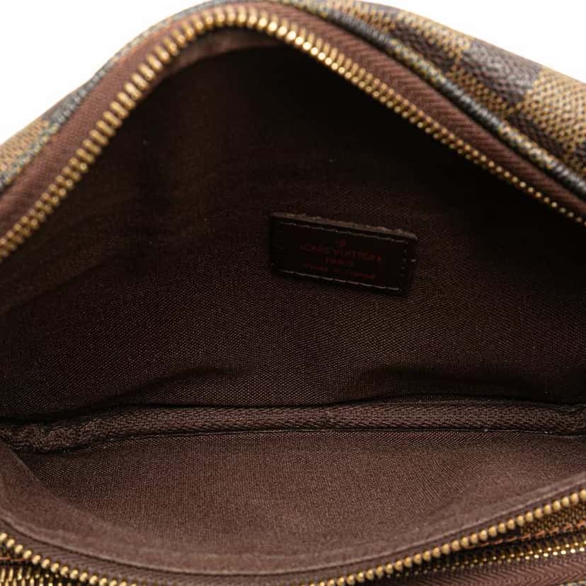 Louis Vuitton Damier Ebene Melville Belt Bum Bag Brown Canvas Good condition - Box View