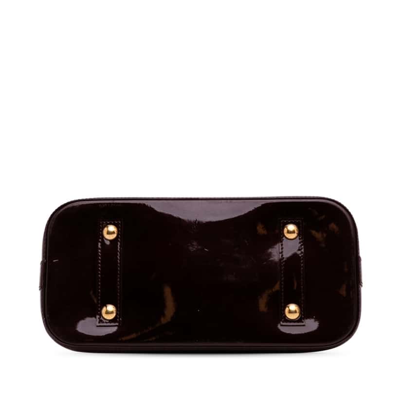 Louis Vuitton Monogram Vernis Alma PM Purple Leather Good condition - Inside View