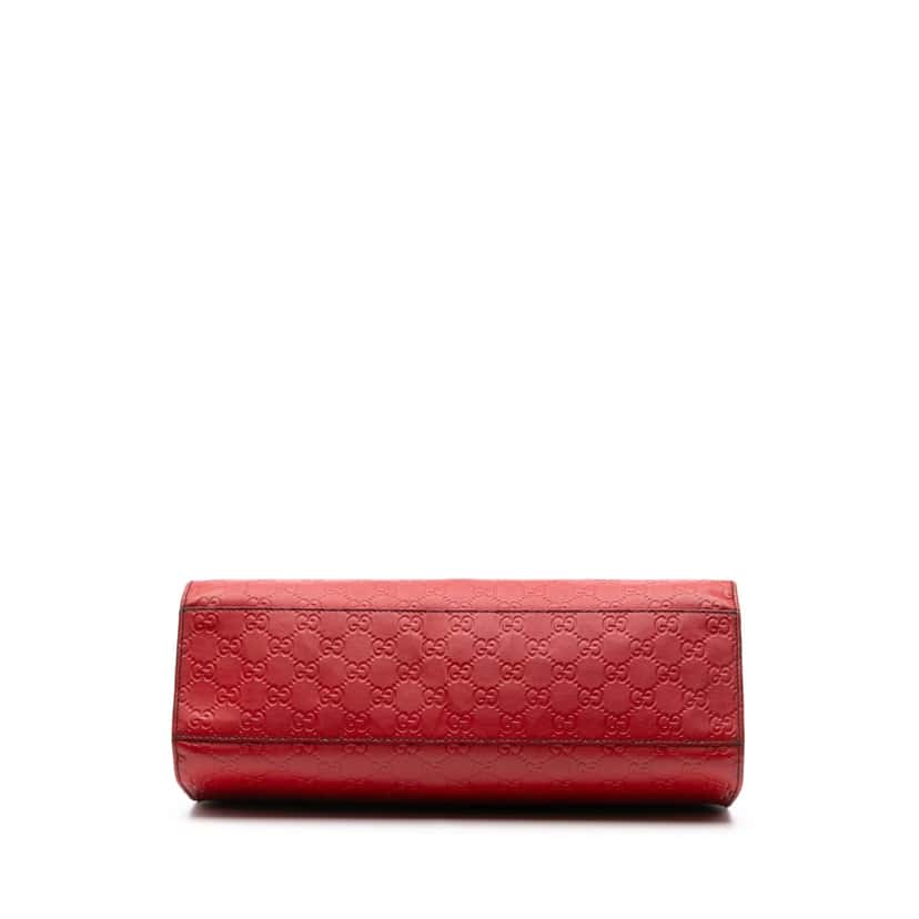 Gucci Large Guccissima Emily Shoulder Bag Red Leather Good condition - Inside View