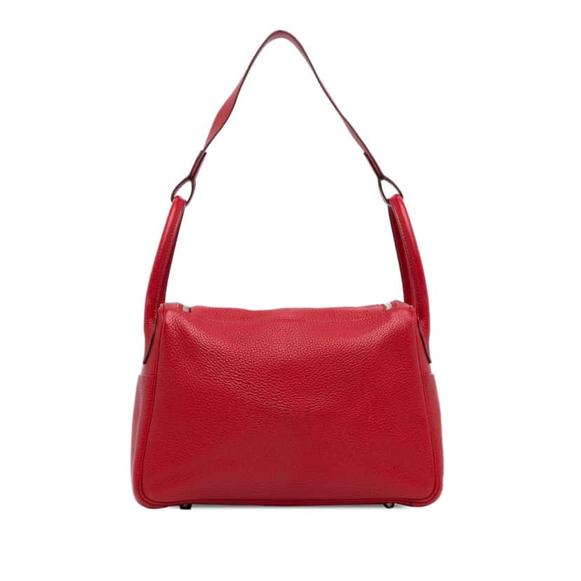 Hermès Clemence Lindy 30 Red Leather Good condition - Inside View