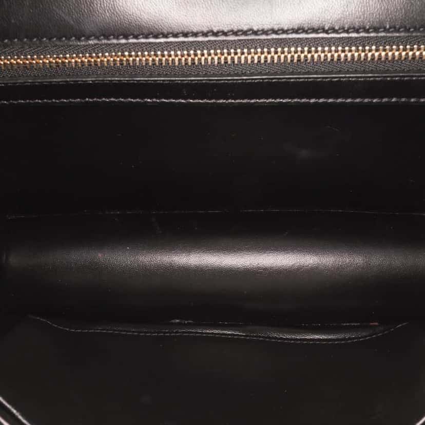 Dior Medium Calfskin Crystal Embroidered Diorama Flap Black Leather Good condition - Model View
