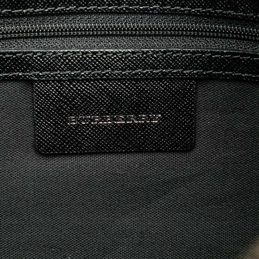 Burberry House Check Canvas Tote Brown Good condition - Box View