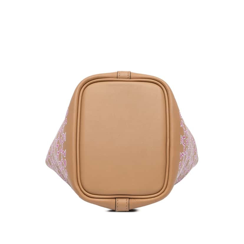 Hermès Micro Swift Lucky Daisy Picotin Lock 14 Brown Leather Good condition - Inside View