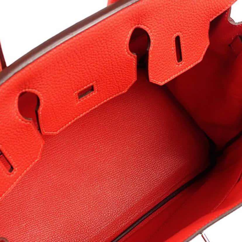 Hermès Togo Birkin Retourne 30 Red Leather Very good condition - Model View
