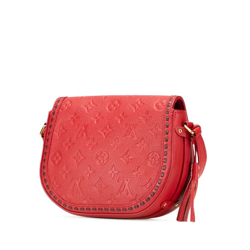 Louis Vuitton Monogram Empreinte Junot Red Leather Good condition - Back View