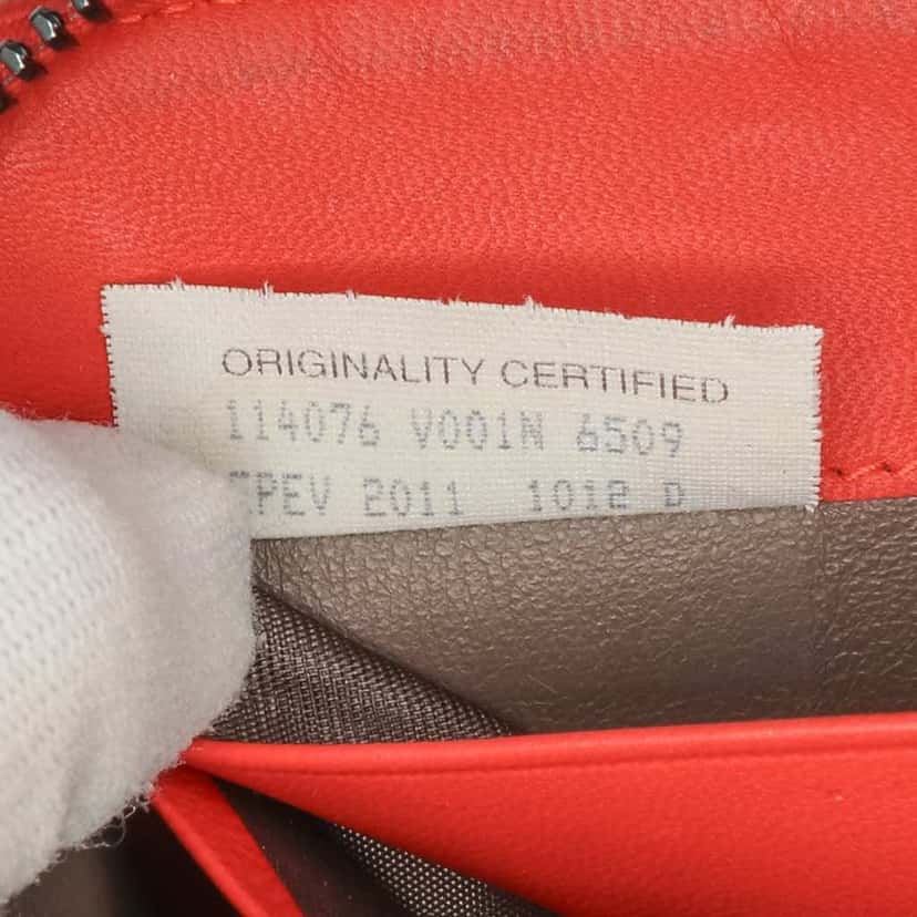 Bottega Veneta Nappa Intrecciato Zip Around Long Wallet Orange Leather Good condition - Box View