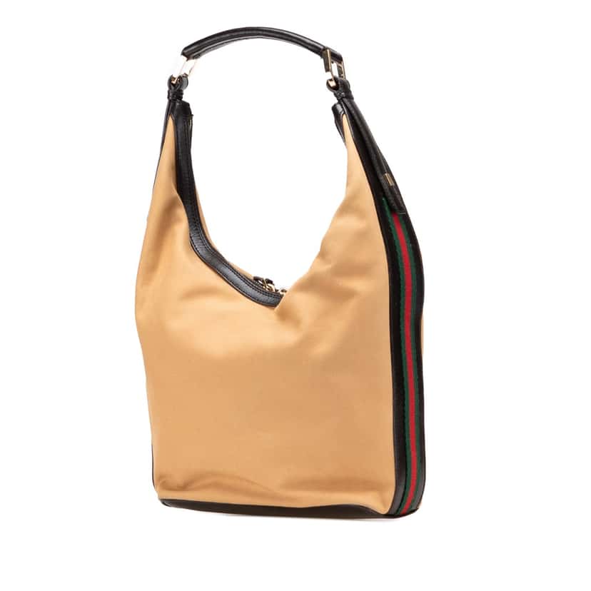 Gucci Canvas Shoulder Bag Brown Good condition - Back View
