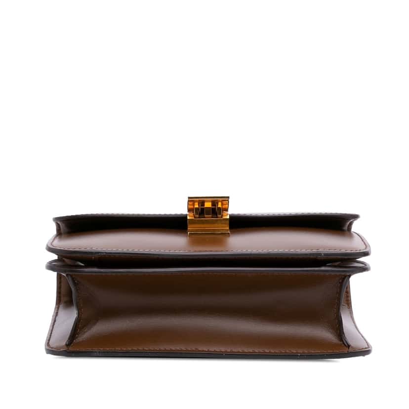 Celine Teen Calfskin Classic Box Brown Leather Good condition - Inside View