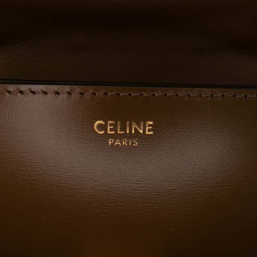 Celine Teen Calfskin Classic Box Brown Leather Good condition - Box View