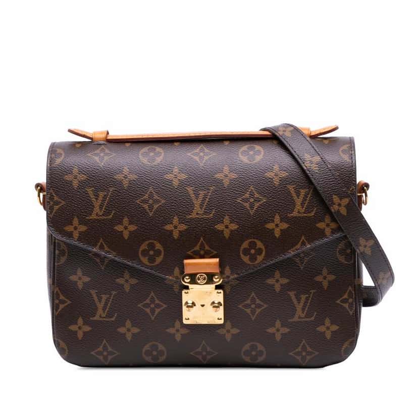 Louis Vuitton Monogram Pochette Metis Brown Canvas Good condition - Front View