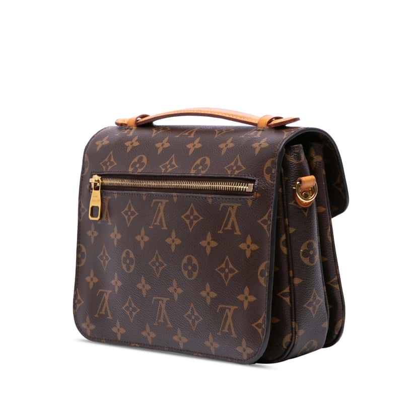 Louis Vuitton Monogram Pochette Metis Brown Canvas Good condition - Back View