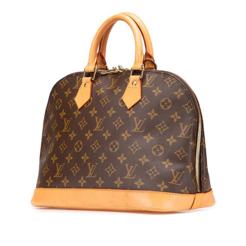 Louis Vuitton Monogram Alma PM Brown Canvas Good condition - Back View