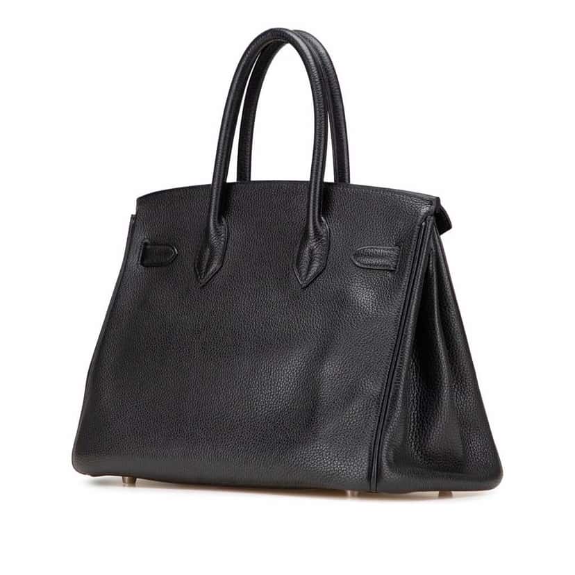 Hermès Togo Birkin Retourne 30 Black Leather Good condition - Back View
