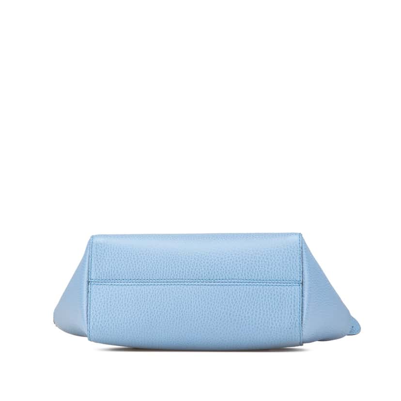 Gucci Mini Leather Swing Satchel Blue Leather Good condition - Inside View