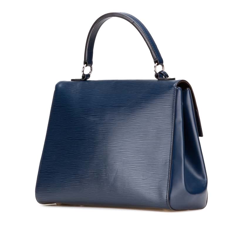 Louis Vuitton Epi Cluny MM Blue Leather Good condition - Back View
