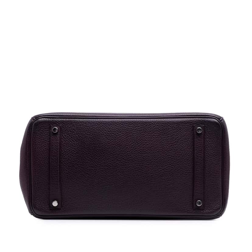 Hermès Togo Birkin Retourne 35 Purple Leather Good condition - Inside View