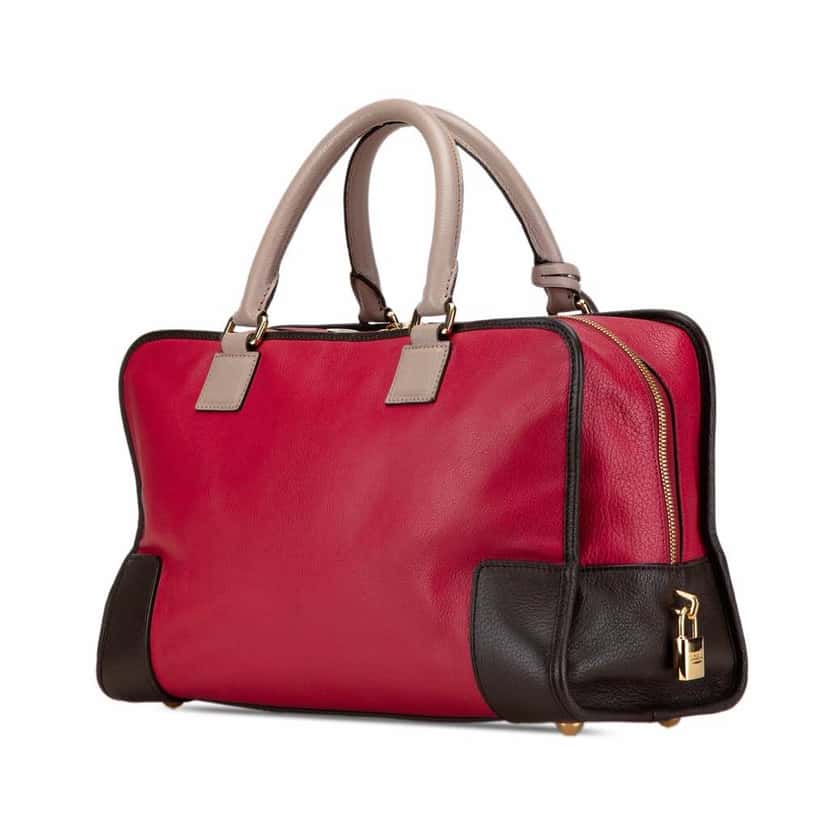 Loewe Tricolor Leather Amazona 36 Red Leather Good condition - Back View