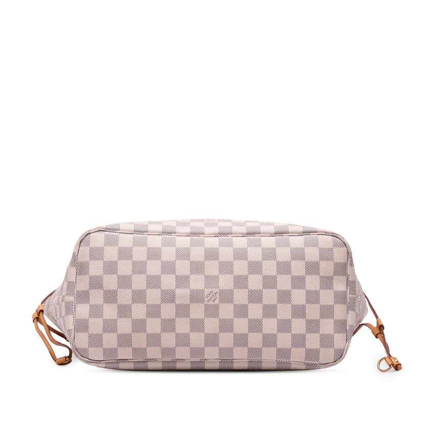 Louis Vuitton Damier Azur Neverfull MM White Canvas Good condition - Inside View