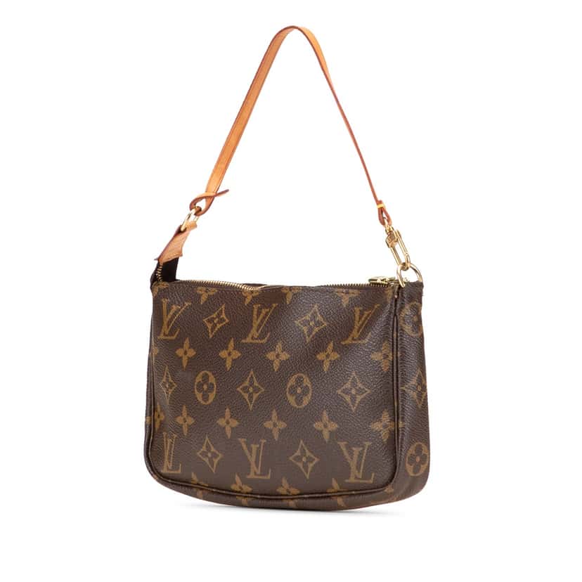Louis Vuitton Monogram Pochette Accessoires Brown Canvas Good condition - Back View