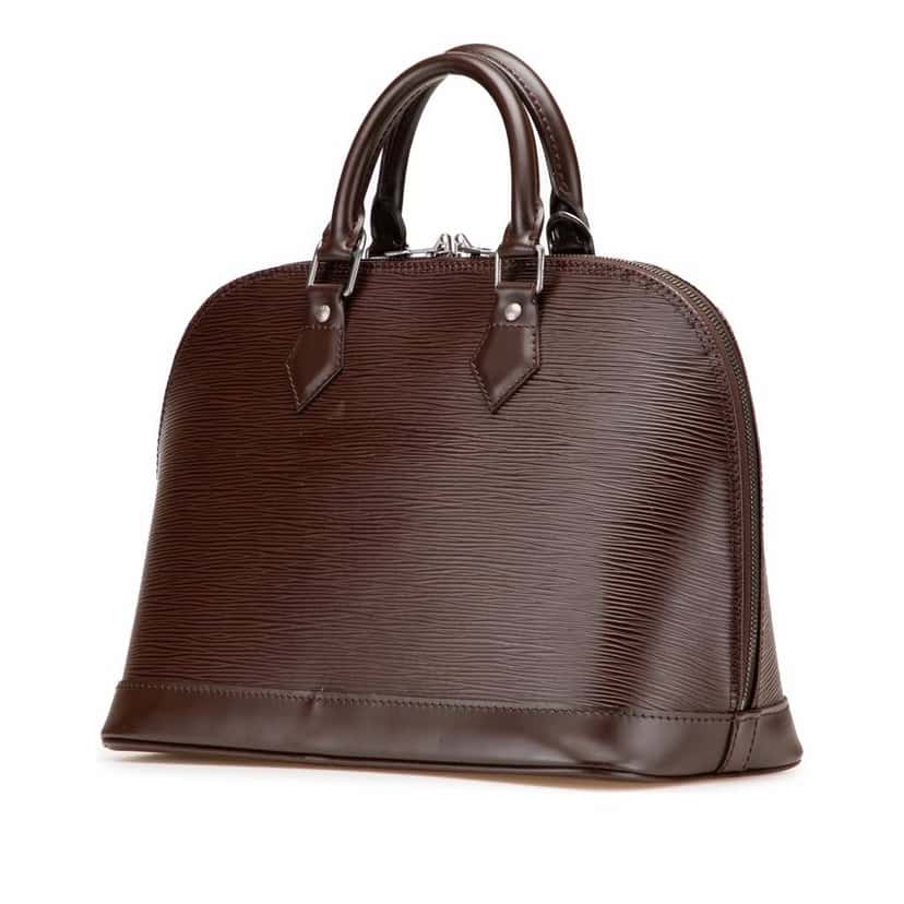 Louis Vuitton Epi Alma PM Brown Leather Good condition - Back View