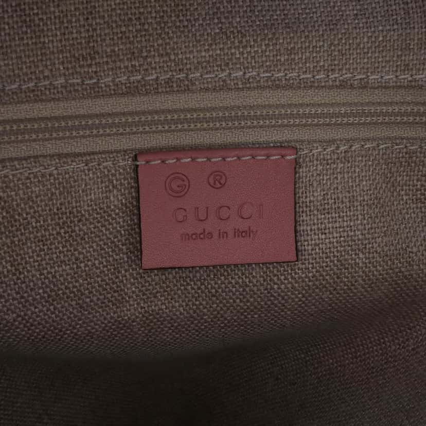 Gucci Medium Microguccissima Dome Satchel Pink Leather Good condition - Box View