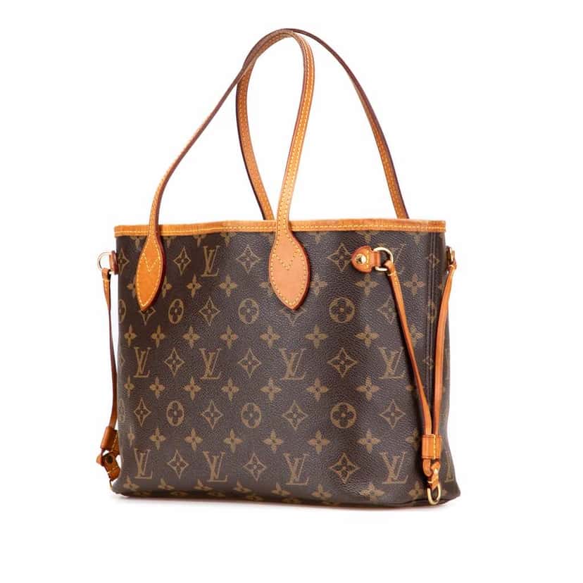Louis Vuitton Monogram Neverfull PM Brown Canvas Good condition - Back View