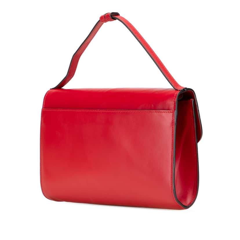 Gucci Small Leather Zumi Satchel Red Leather Very good condition - Back View