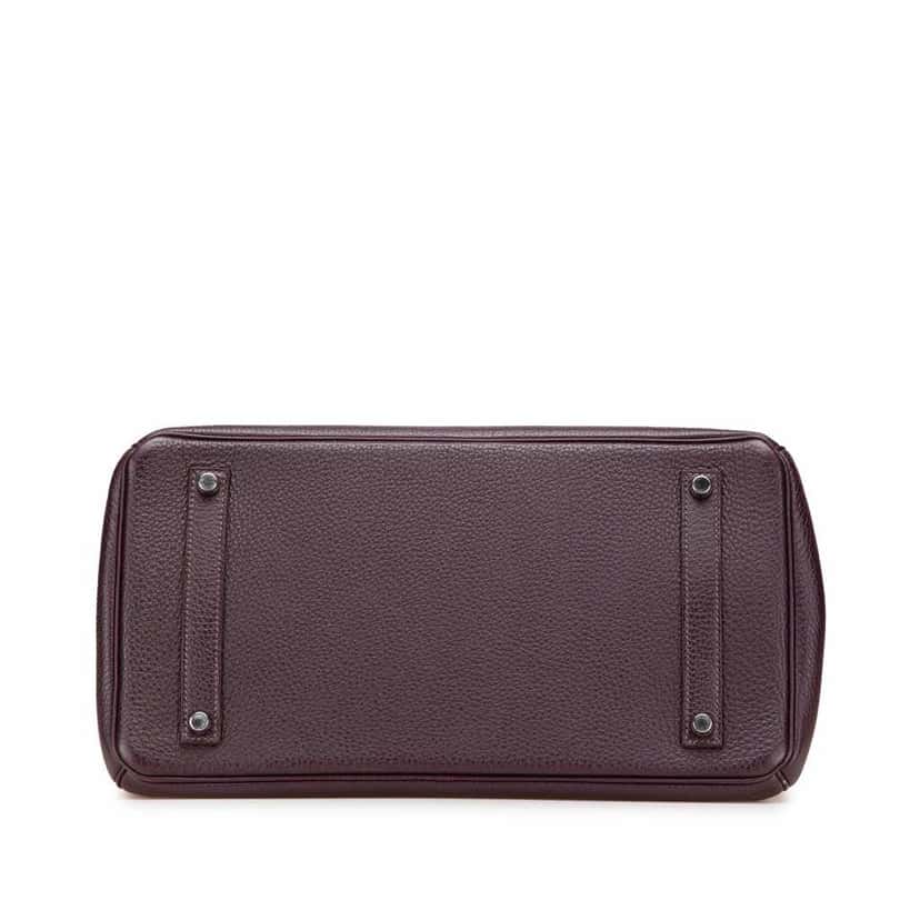 Hermès Togo Birkin Retourne 35 Purple Leather Good condition - Inside View