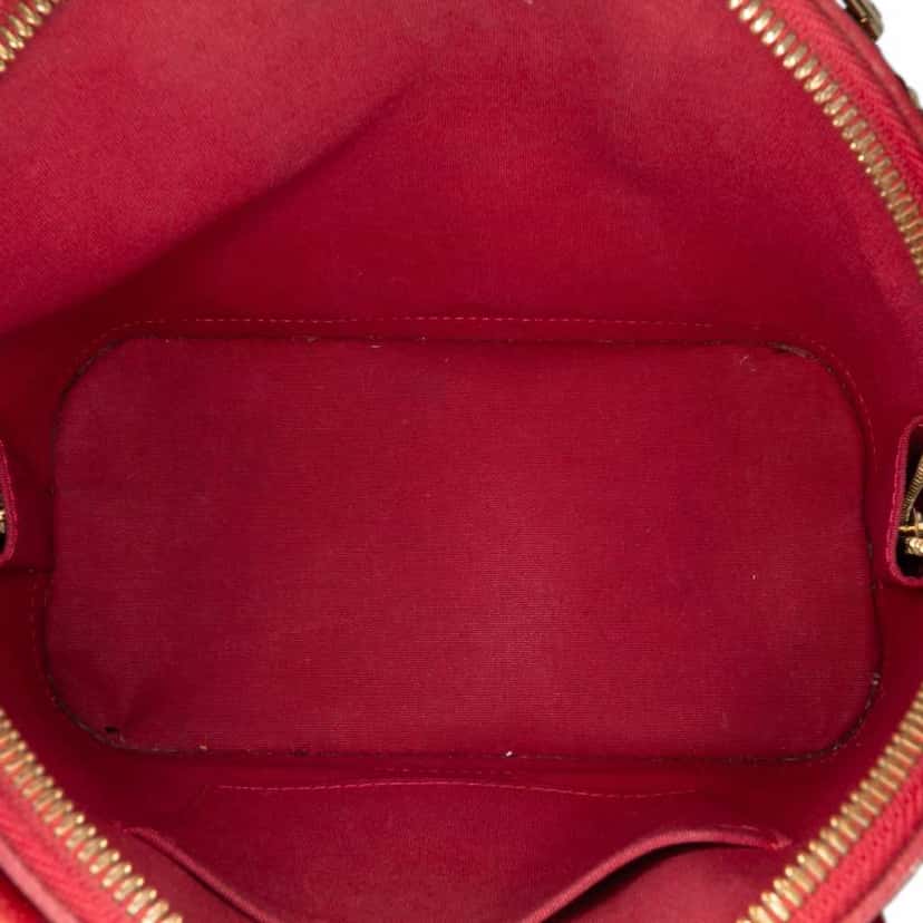 Louis Vuitton Monogram Vernis Alma BB Red Leather Good condition - Model View