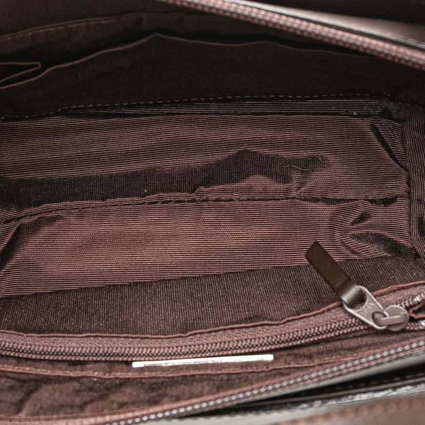 Burberry Leather and Suede Handbag Brown Leather Good condition - Model View