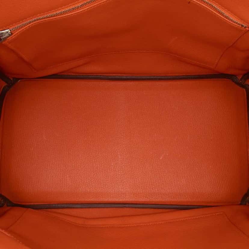 Hermès Togo Birkin Retourne 35 Orange Leather Good condition - Model View