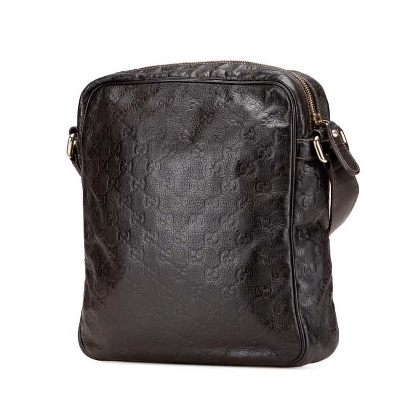 Gucci Guccissima Crossbody Brown Leather Good condition - Back View