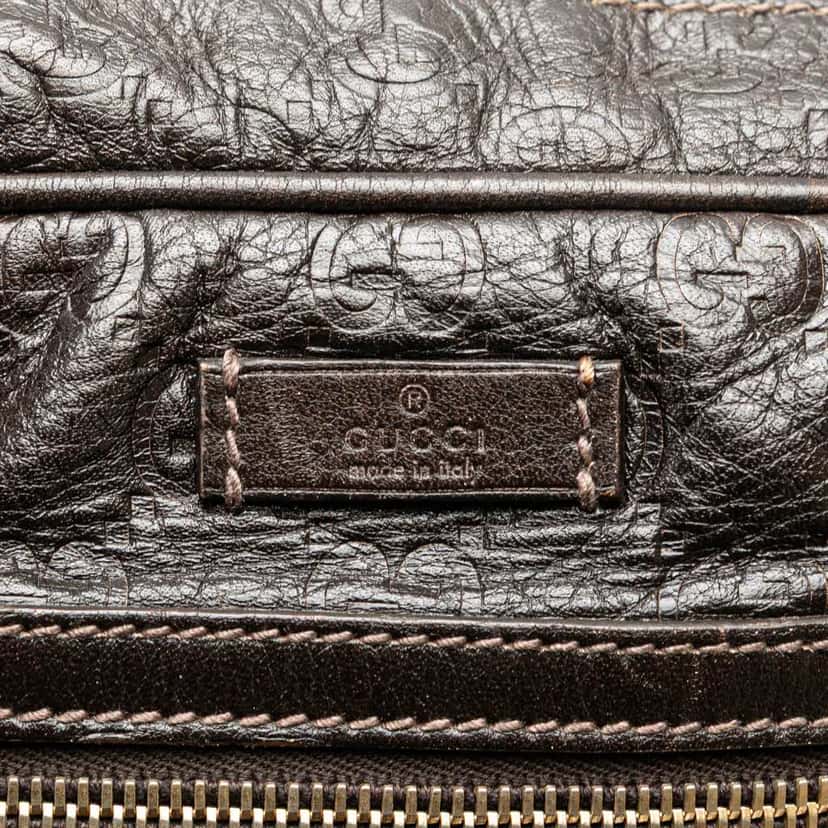 Gucci Guccissima Crossbody Brown Leather Good condition - Box View