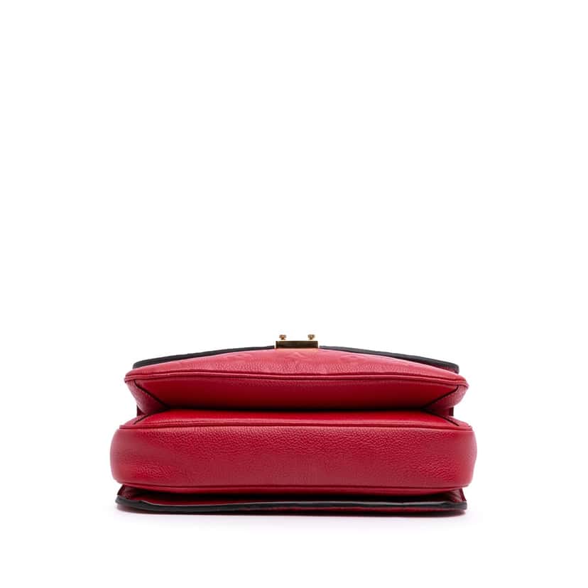 Louis Vuitton Monogram Empreinte Pochette Metis Red Leather Good condition - Inside View