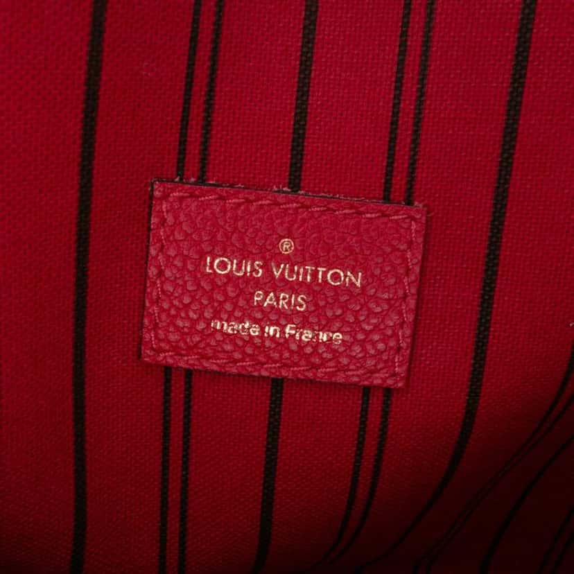 Louis Vuitton Monogram Empreinte Pochette Metis Red Leather Good condition - Box View