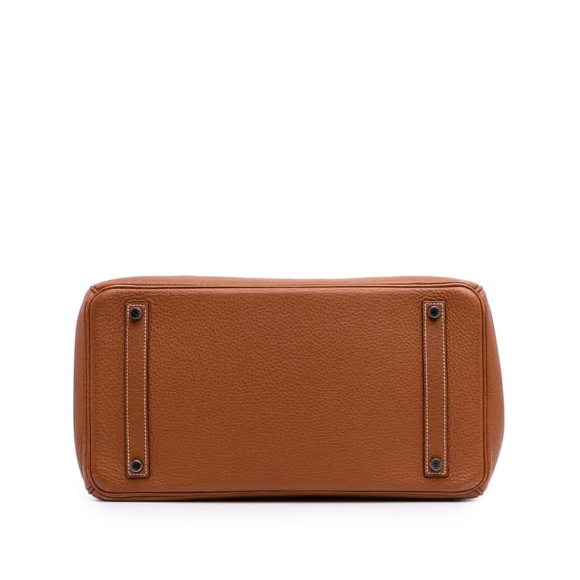 Hermès Togo Birkin Retourne 35 Brown Leather Good condition - Inside View