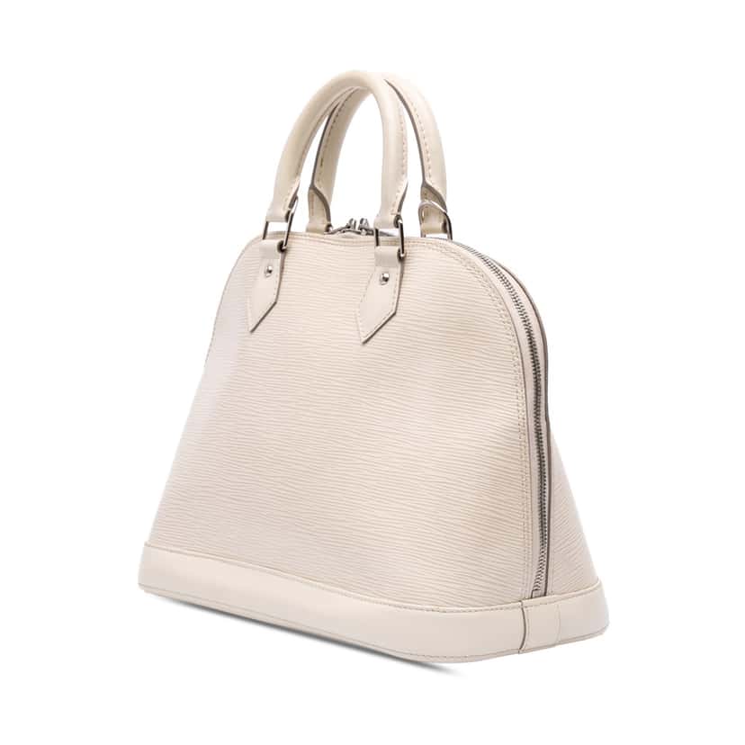 Louis Vuitton Epi Alma PM White Leather Good condition - Back View