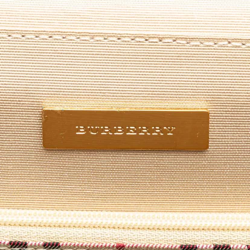 Burberry Leather Handbag Brown Leather Good condition - Box View
