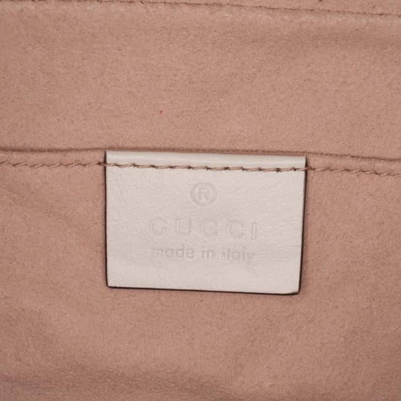 Gucci Small GG Marmont Leather Torchon Crossbody Blue Leather Good condition - Box View