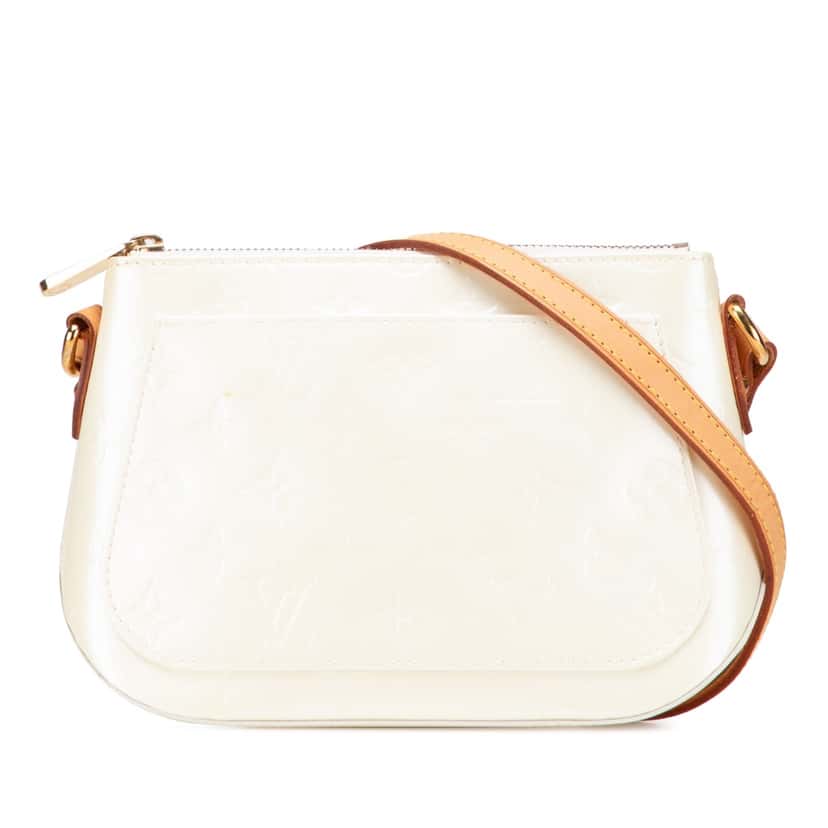 Louis Vuitton Monogram Vernis Minna Street White Leather Good condition - Front View
