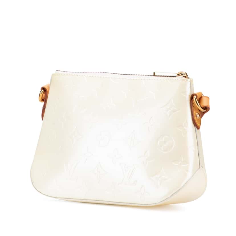 Louis Vuitton Monogram Vernis Minna Street White Leather Good condition - Back View