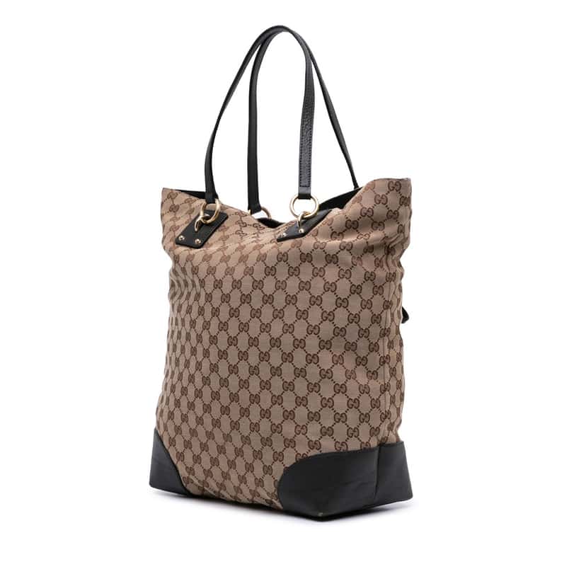 Gucci Large GG Canvas GG Charm Tote Brown Good condition - Back View