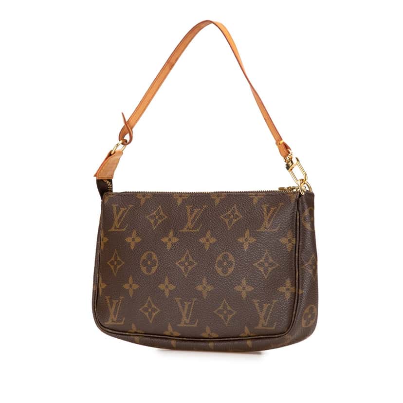 Louis Vuitton Monogram Pochette Accessoires Brown Canvas Good condition - Back View
