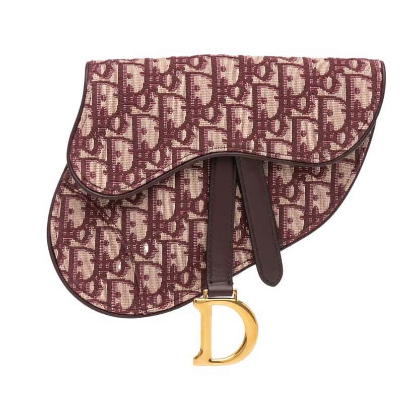 Dior Oblique Saddle Belt Bag Red Good condition - Front View