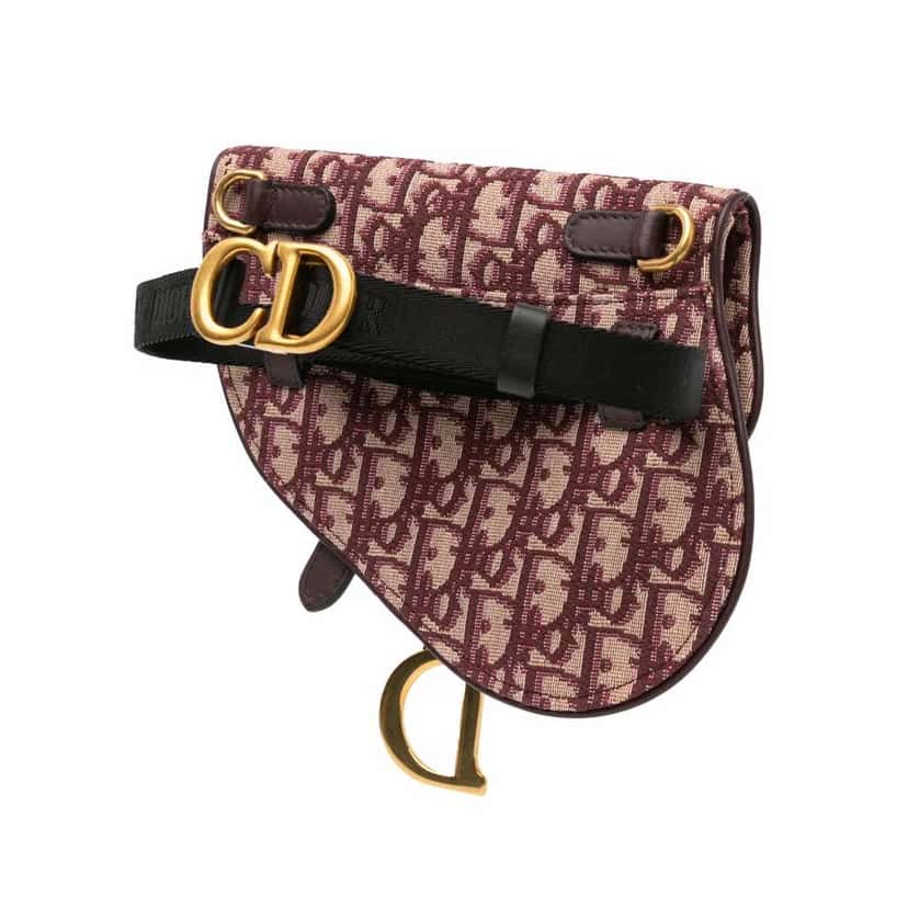 Dior Oblique Saddle Belt Bag Red Good condition - Back View