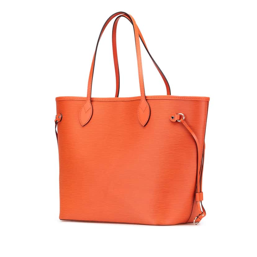 Louis Vuitton Epi Neverfull MM Orange Leather Good condition - Back View