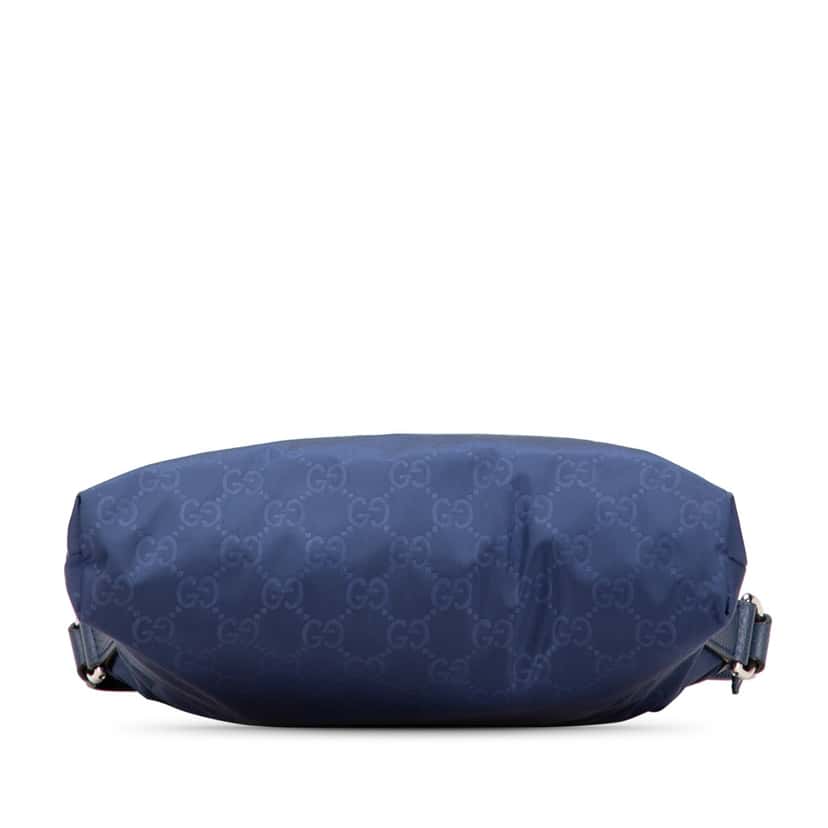 Gucci GG Nylon Flat Messenger Bag Blue Good condition - Inside View