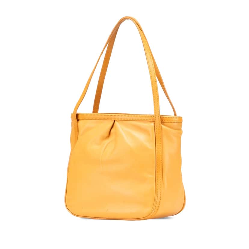 Loewe Nappa Handbag Yellow Leather Very good condition - Back View