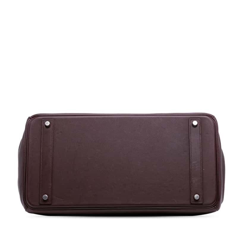 Hermès Togo Birkin Retourne 40 Brown Leather Fair condition - Inside View