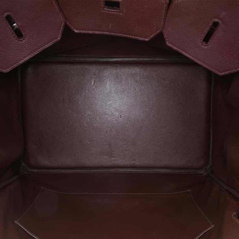 Hermès Togo Birkin Retourne 40 Brown Leather Fair condition - Model View